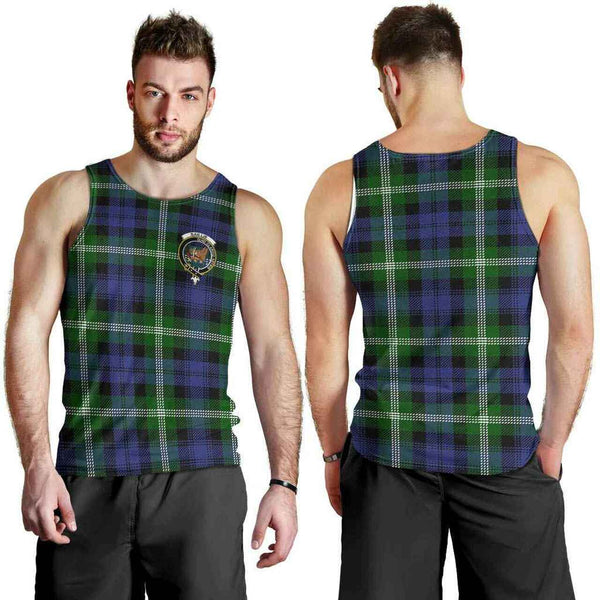 Baillie Tartan Classic Crest Men Tank Top