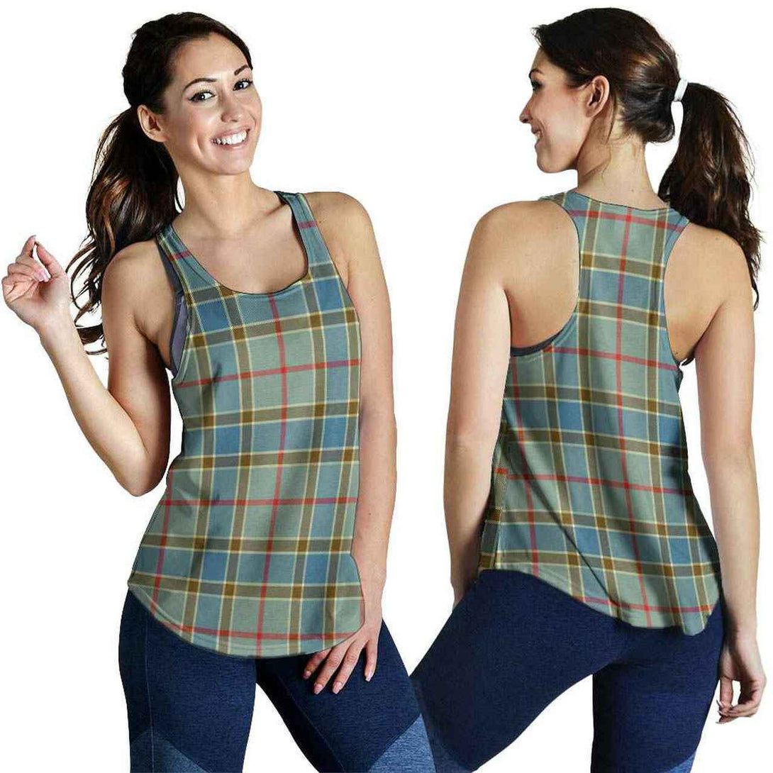 Balfour Blue Tartan Classic Women Racerback Tank