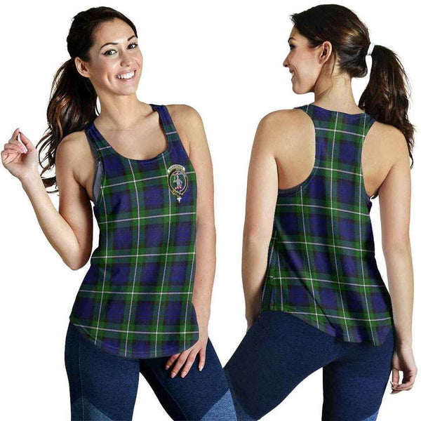 Bannerman Tartan Classic Crest Women Racerback Tank