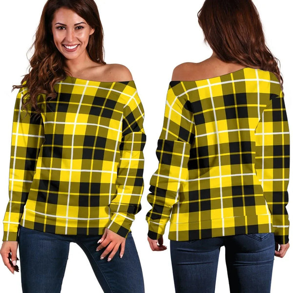 Barclay Dress Modern Tartan Classic Women Off Shoulder Sweatshirt