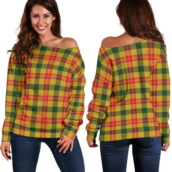 Baxter Tartan Classic Women Off Shoulder Sweatshirt