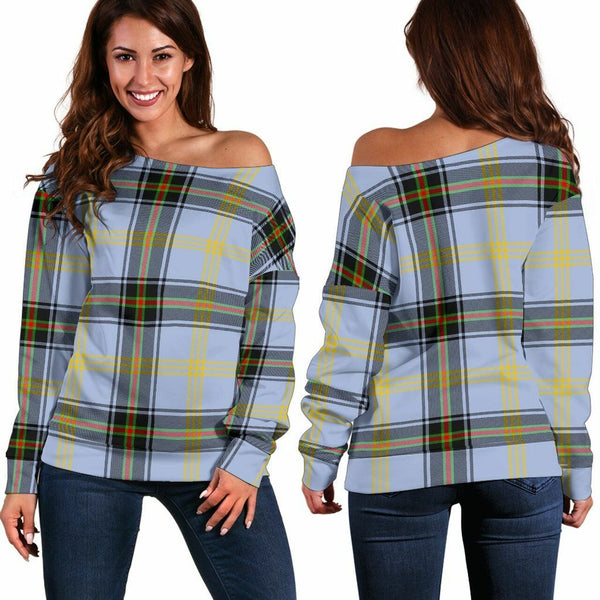 Bell of The Borders Tartan Classic Women Off Shoulder Sweatshirt