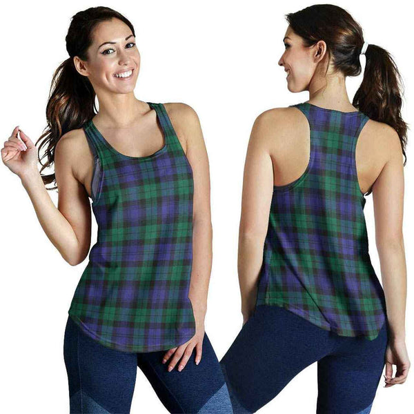 Blackwatch Modern Tartan Classic Women Racerback Tank