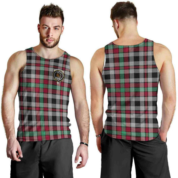 Borthwick Tartan Classic Crest Men Tank Top