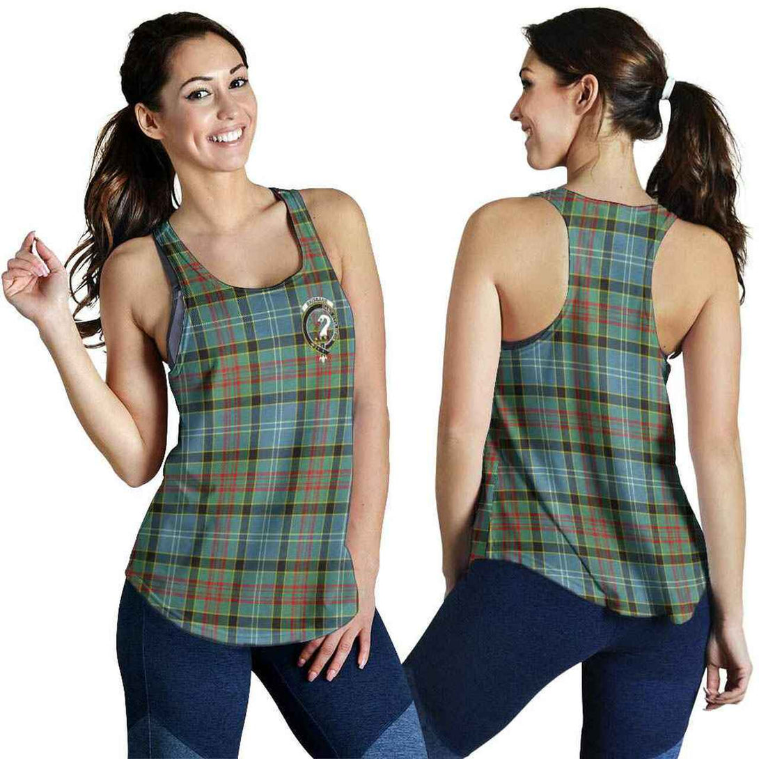 Brisbane Tartan Classic Crest Women Racerback Tank