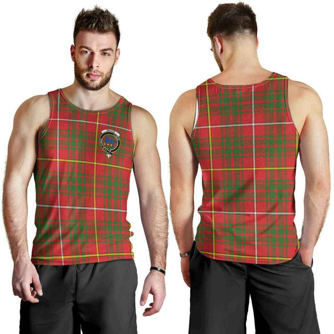 Bruce Tartan Classic Crest Men Tank Top