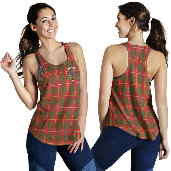 Bruce Tartan Classic Crest Women Racerback Tank