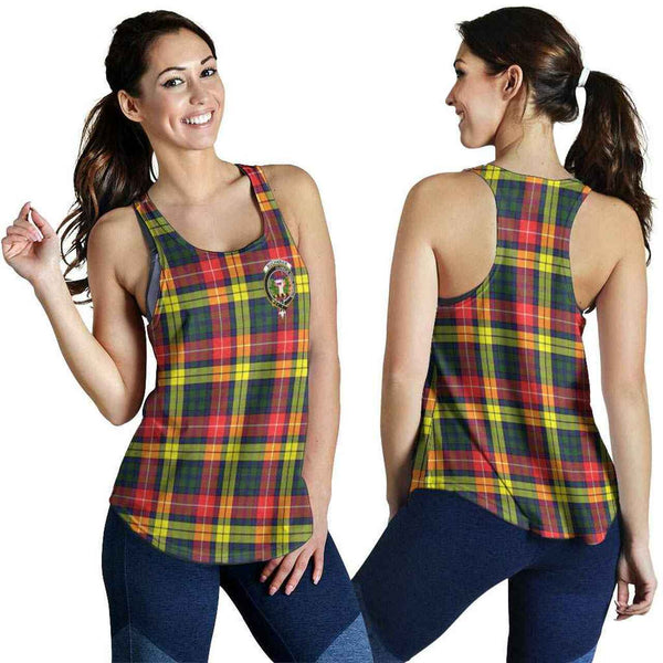 Buchanan Tartan Classic Crest Women Racerback Tank