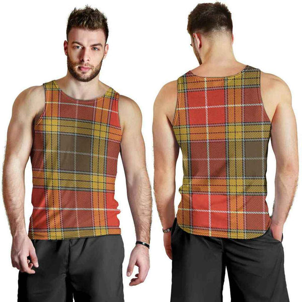 Buchanan Old Set Weathered Tartan Classic Men Tank Top