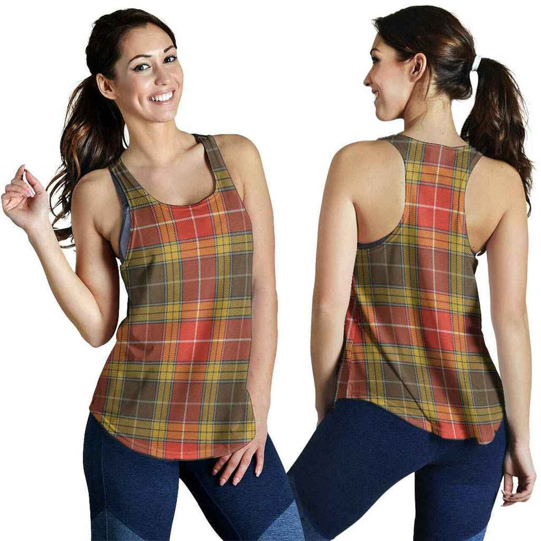 Buchanan Old Set Weathered Tartan Classic Women Racerback Tank