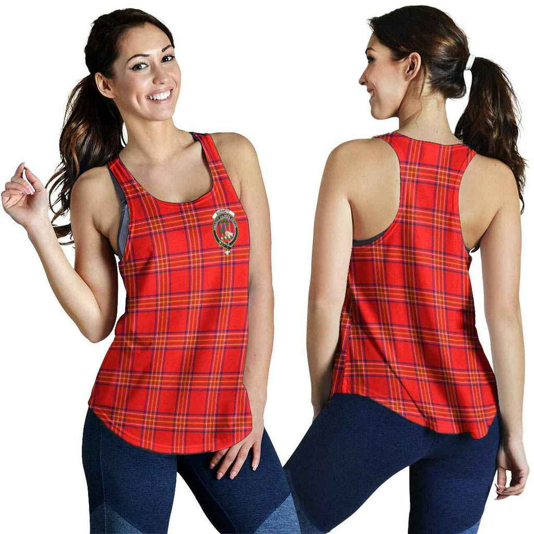 Burnett Tartan Classic Crest Women Racerback Tank