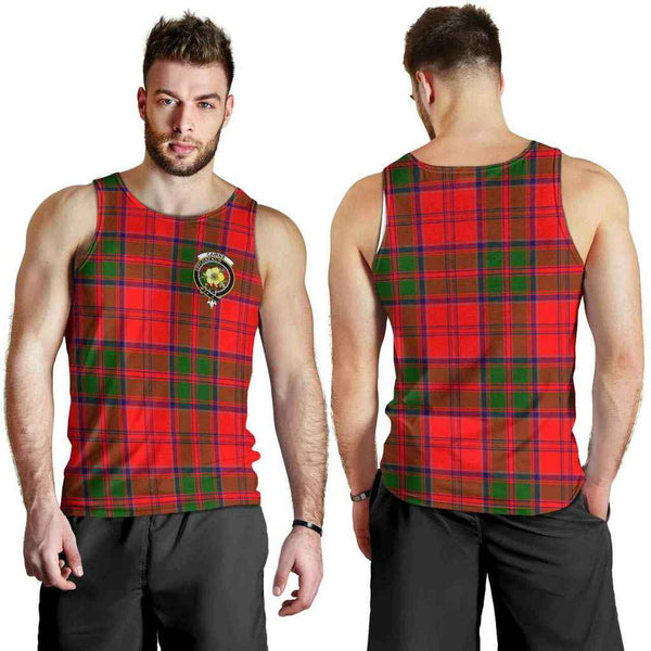 Cairns Tartan Classic Crest Men Tank Top