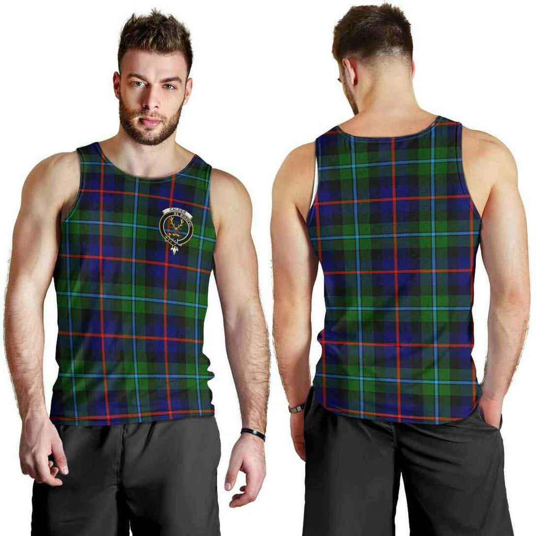 Calder Tartan Classic Crest Men Tank Top