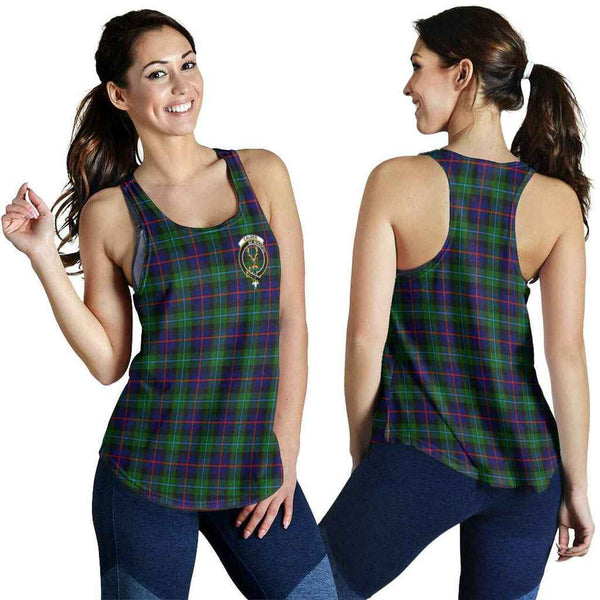 Calder Tartan Classic Crest Women Racerback Tank