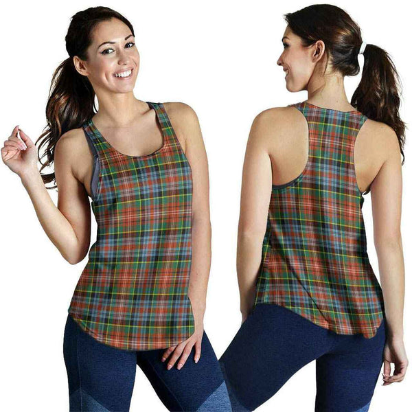 Caledonia Ancient Tartan Classic Women Racerback Tank