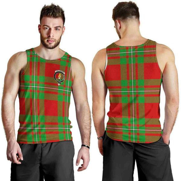 Callander Tartan Classic Crest Men Tank Top