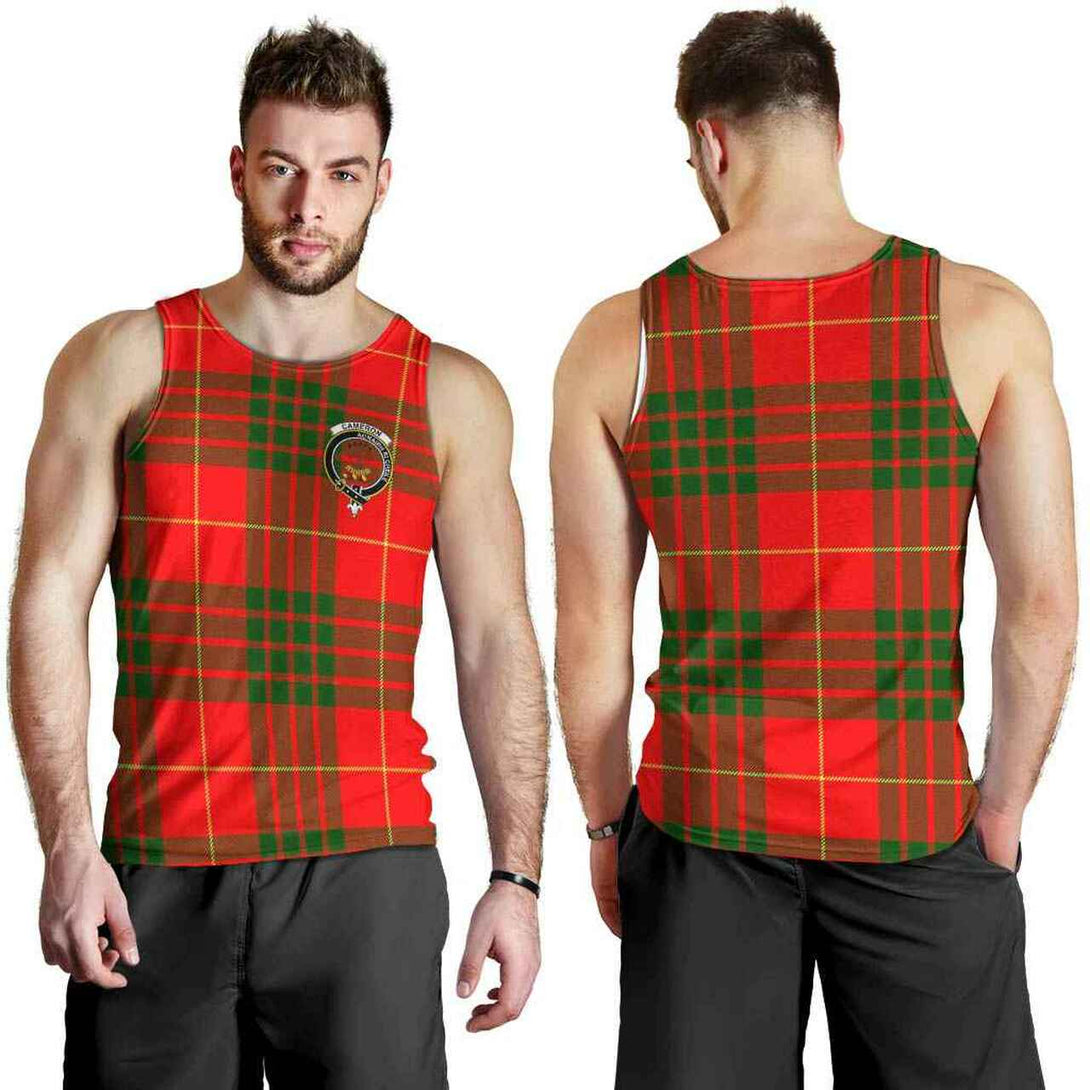 Cameron Tartan Classic Crest Men Tank Top