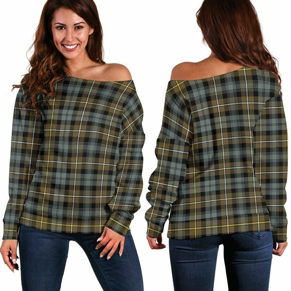 Campbell Argyll Weathered Tartan Classic Women Off Shoulder Sweatshirt