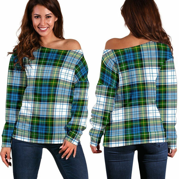 Campbell Dress Tartan Classic Women Off Shoulder Sweatshirt