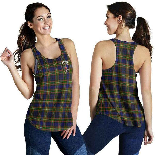 Clelland Tartan Classic Crest Women Racerback Tank