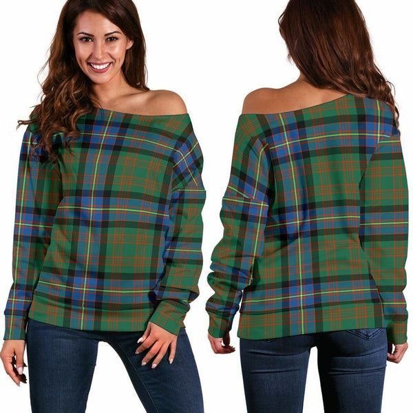 Cochrane Ancient Tartan Classic Women Off Shoulder Sweatshirt