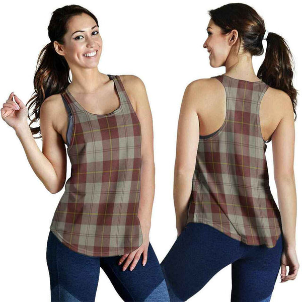 Cunningham Burgundy Dancers Tartan Classic Women Racerback Tank