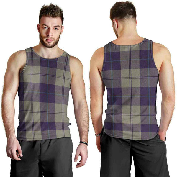 Cunningham Dress Blue Dancers Tartan Classic Men Tank Top