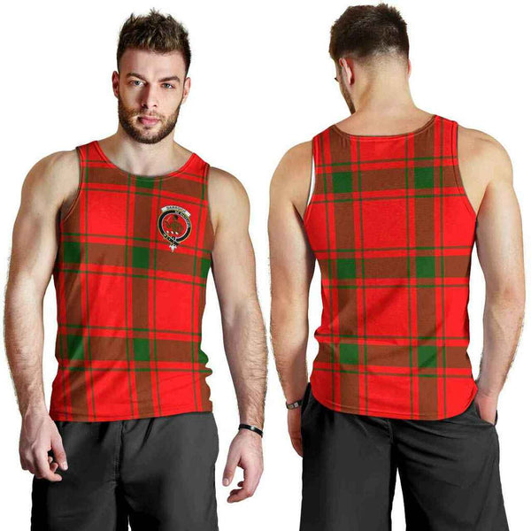 Darroch (Gourock) Tartan Classic Crest Men Tank Top