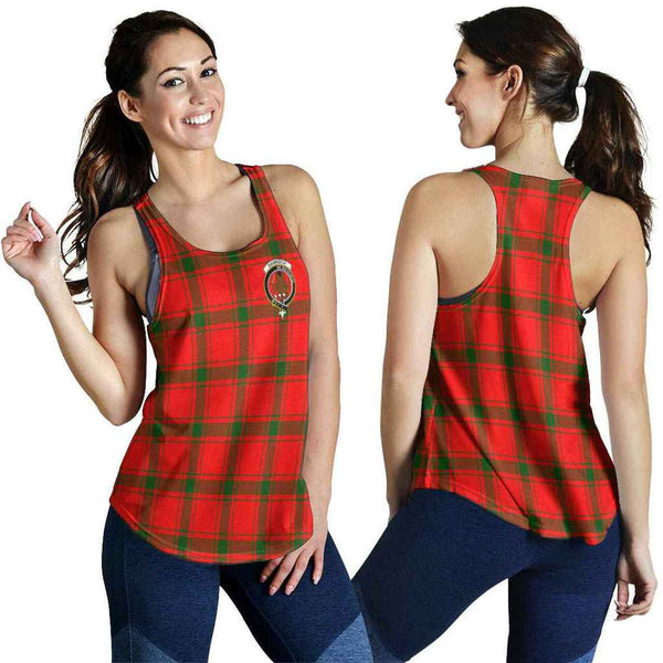 Darroch (Gourock) Tartan Classic Crest Women Racerback Tank