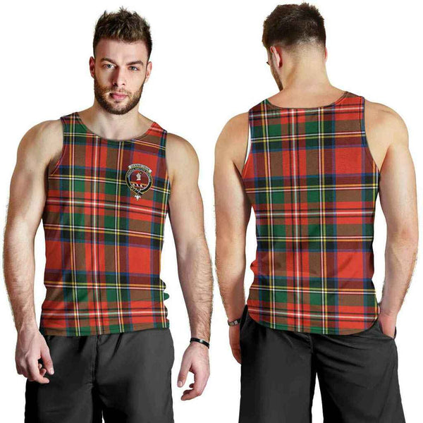 Dennistoun Tartan Classic Crest Men Tank Top