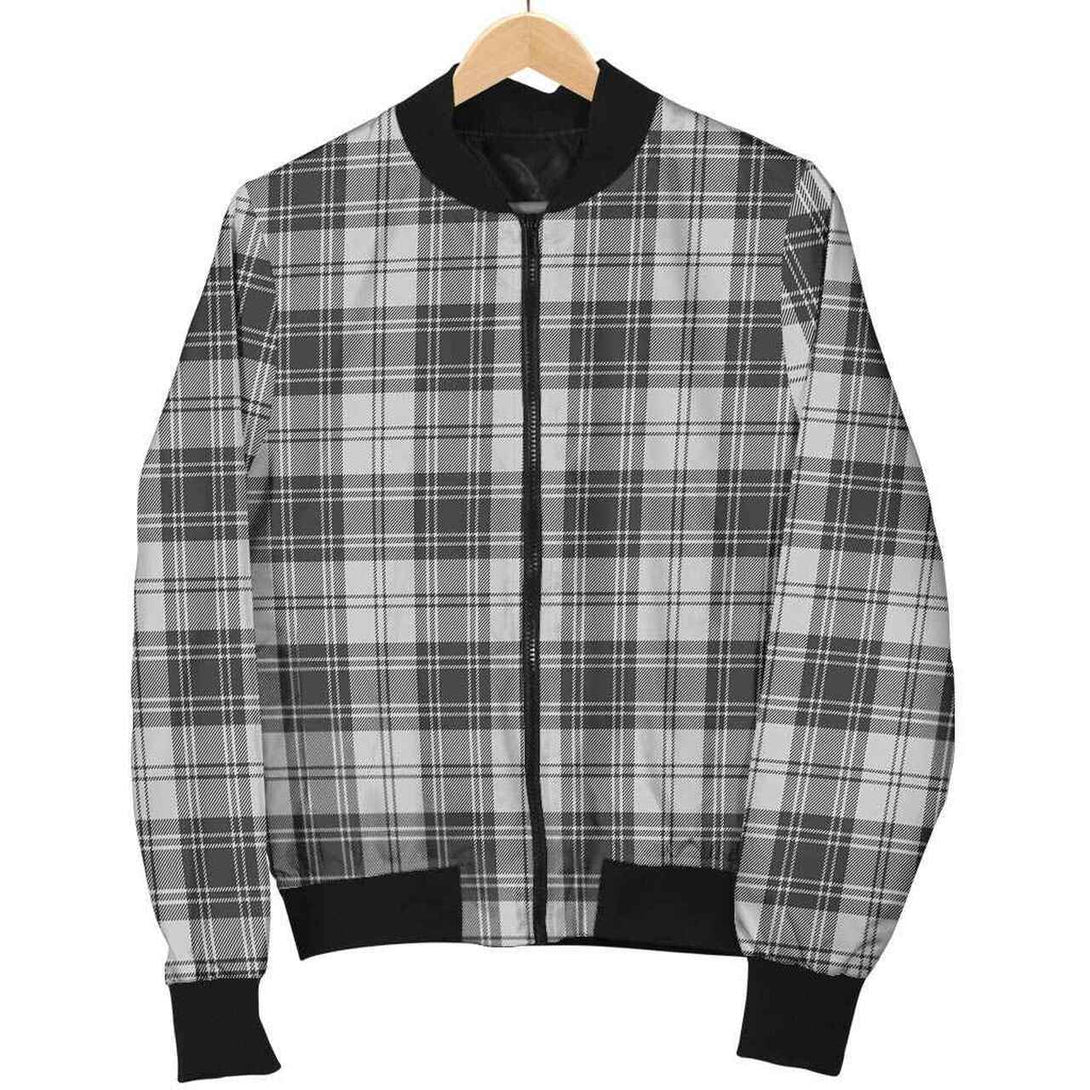 Douglas Grey Modern Tartan Classic Bomber Jacket