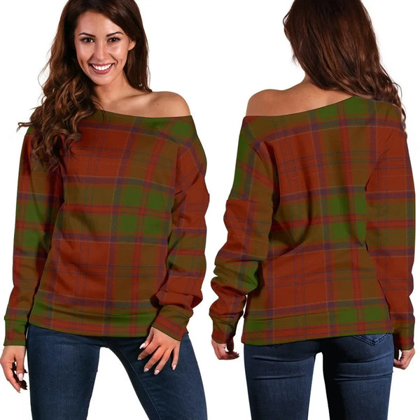 Drummond Tartan Classic Women Off Shoulder Sweatshirt