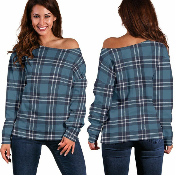 Earl of St Andrews Tartan Classic Women Off Shoulder Sweatshirt