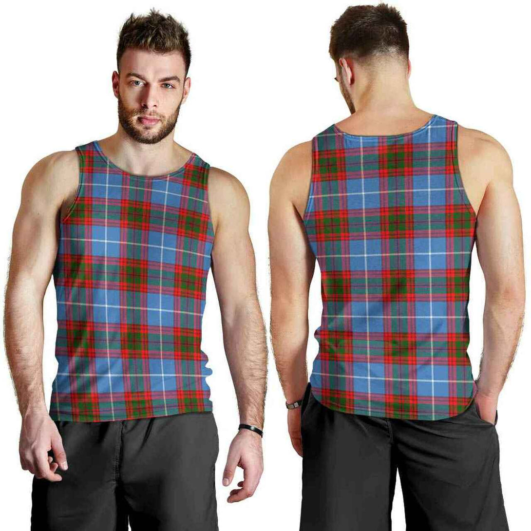 Edinburgh District Tartan Classic Men Tank Top