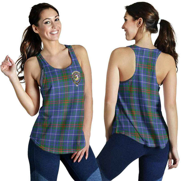 Edmonstone (of Duntreath) Tartan Classic Crest Women Racerback Tank