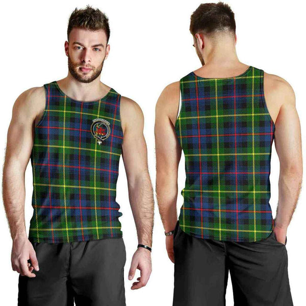 Farquharson Tartan Classic Crest Men Tank Top