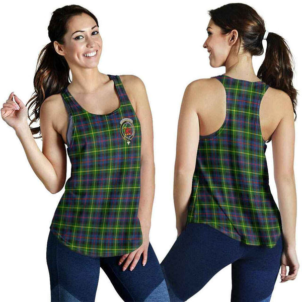 Farquharson Tartan Classic Crest Women Racerback Tank