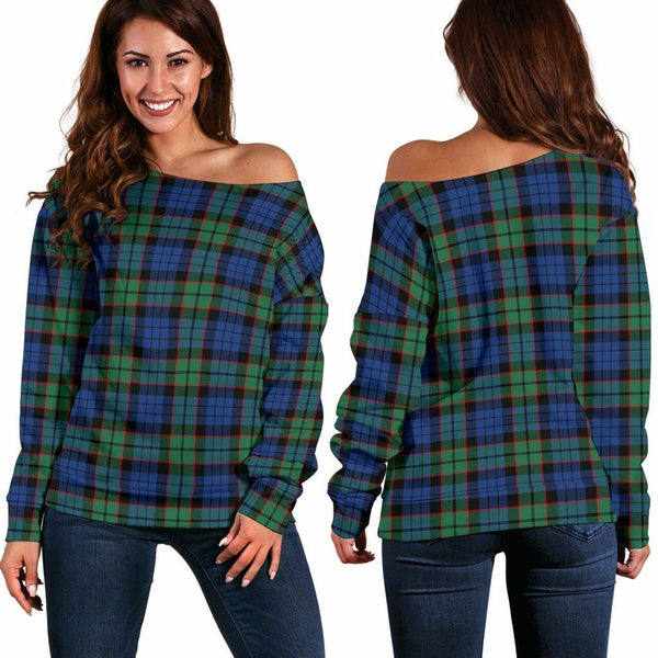 Fletcher Ancient Tartan Classic Women Off Shoulder Sweatshirt