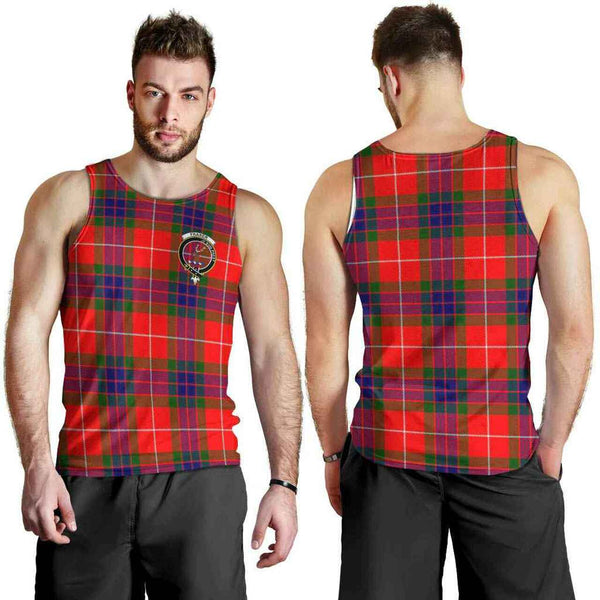 Fraser (of Lovat) Tartan Classic Crest Men Tank Top