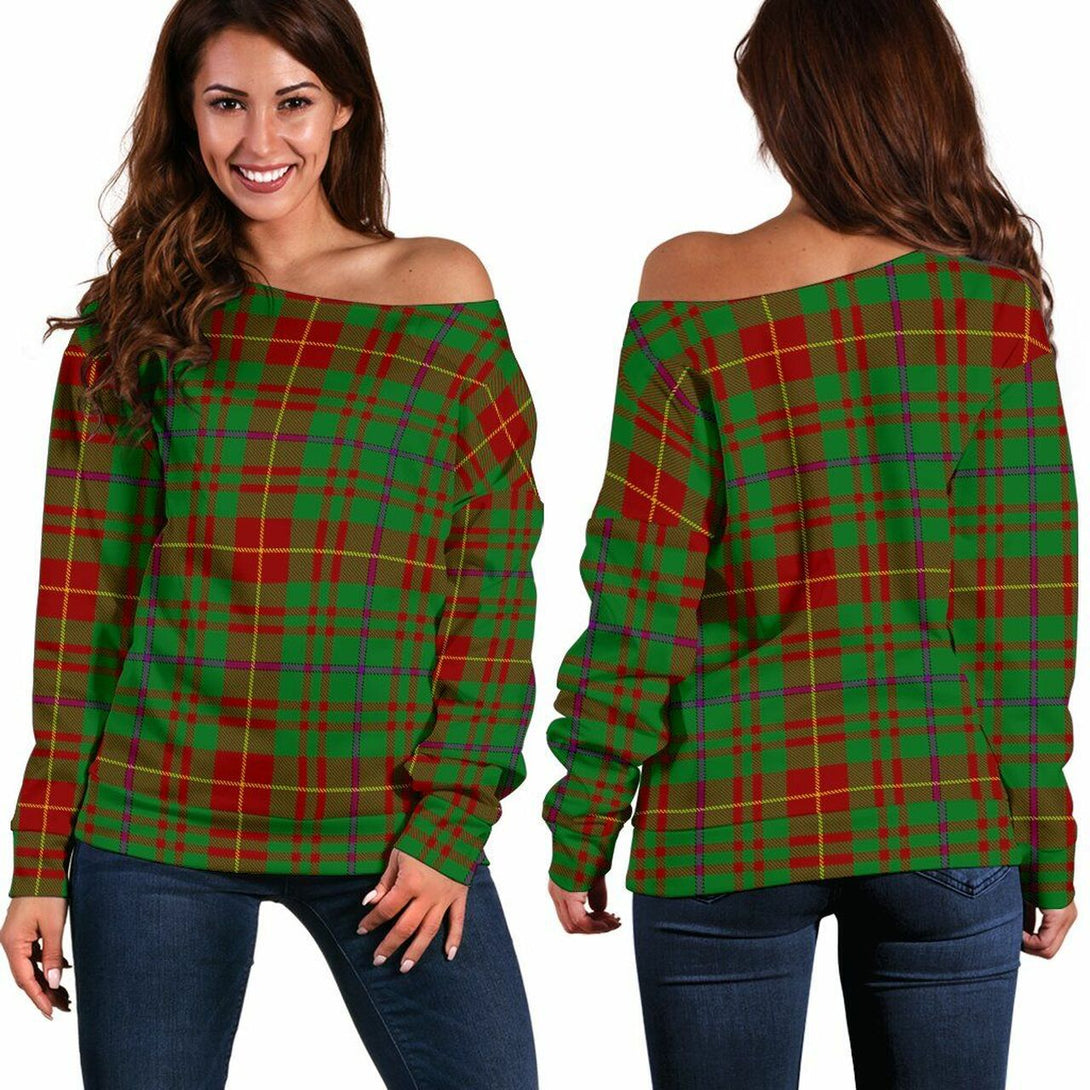 Fulton Tartan Classic Women Off Shoulder Sweatshirt