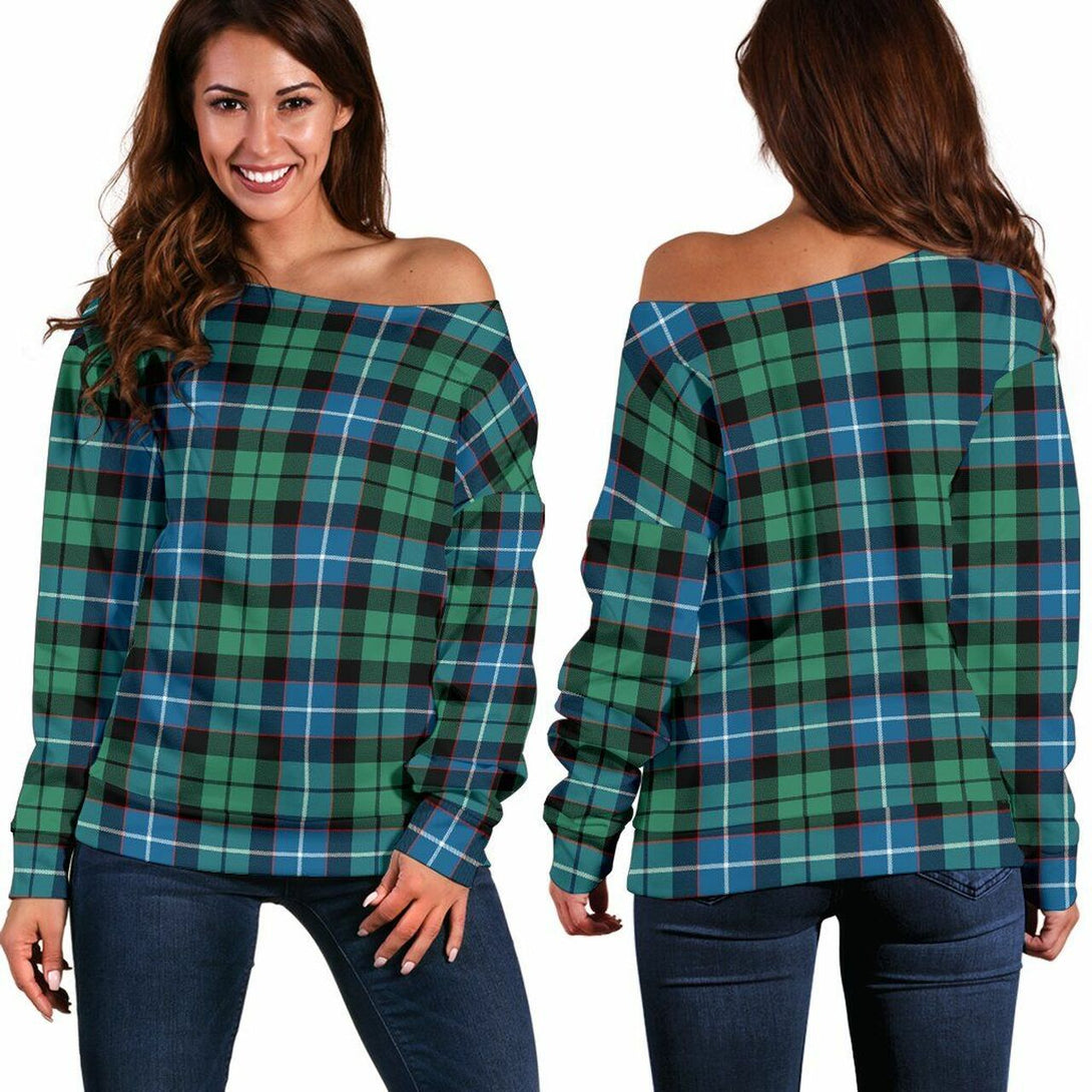 Galbraith Ancient Tartan Classic Women Off Shoulder Sweatshirt