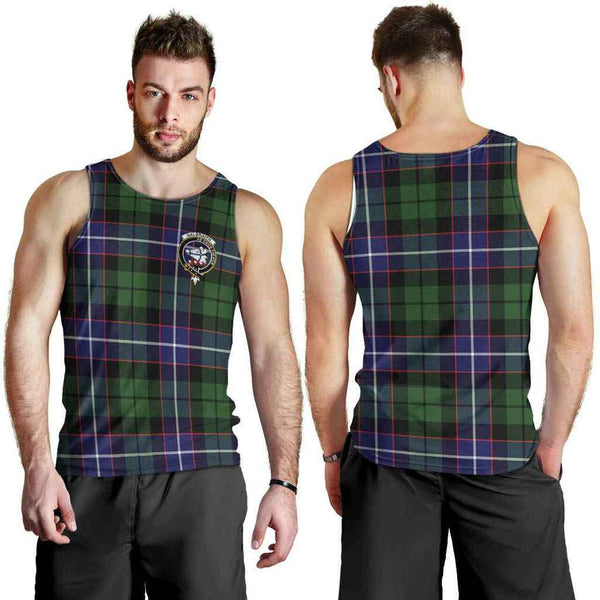 Galbraith Tartan Classic Crest Men Tank Top