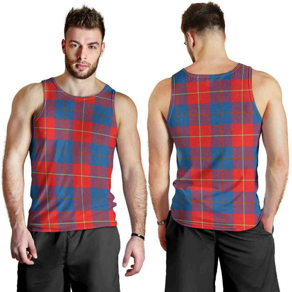 Galloway Red Tartan Classic Men Tank Top