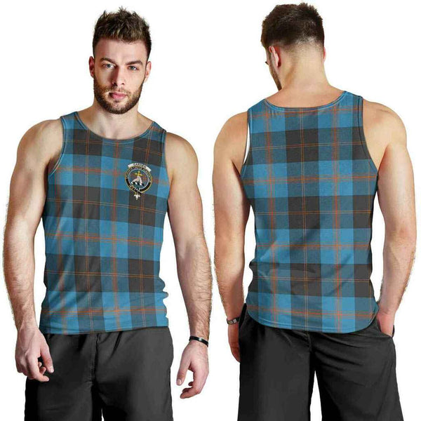 Garden Tartan Classic Crest Men Tank Top