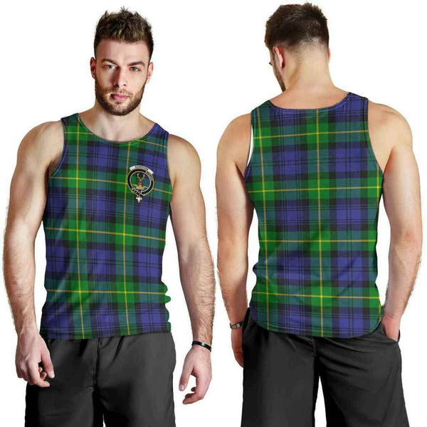 Gordon Tartan Classic Crest Men Tank Top