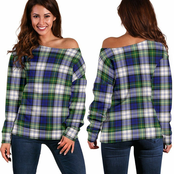 Gordon Dress Modern Tartan Classic Women Off Shoulder Sweatshirt