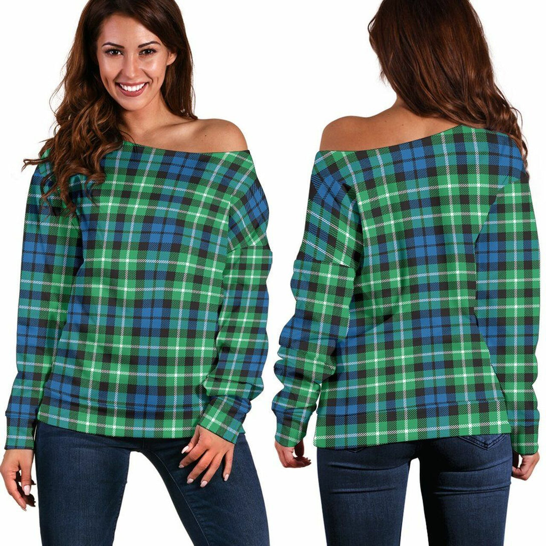 Graham of Montrose Ancient Tartan Classic Women Off Shoulder Sweatshirt