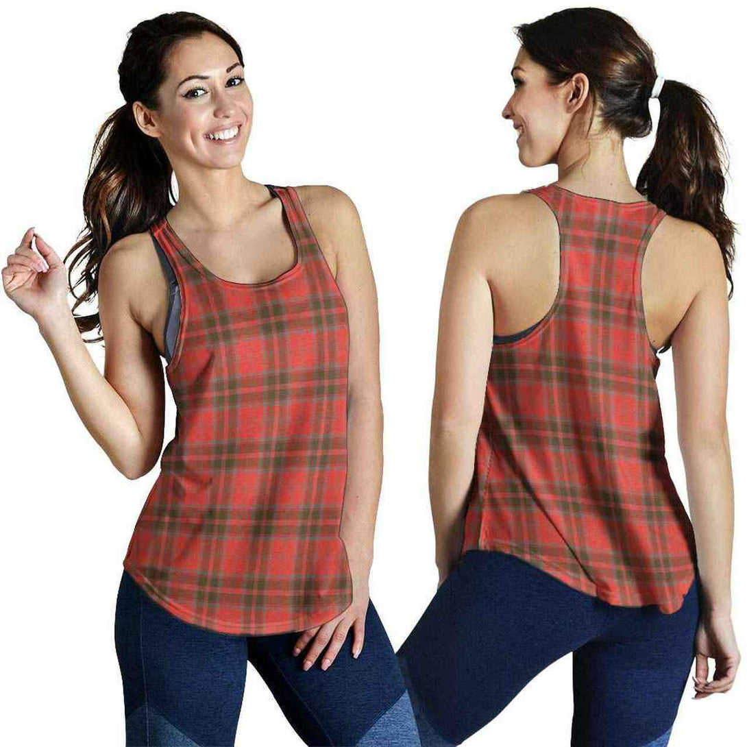 Grant Weathered Tartan Classic Women Racerback Tank