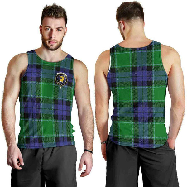 Haldane Tartan Classic Crest Men Tank Top