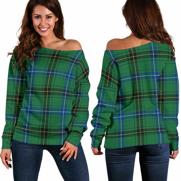 Henderson Ancient Tartan Classic Women Off Shoulder Sweatshirt